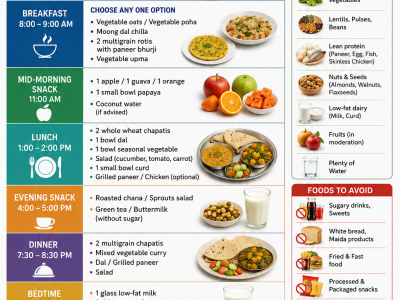 Diabetes Diet Chart: Best Food Plan for Blood Sugar Control